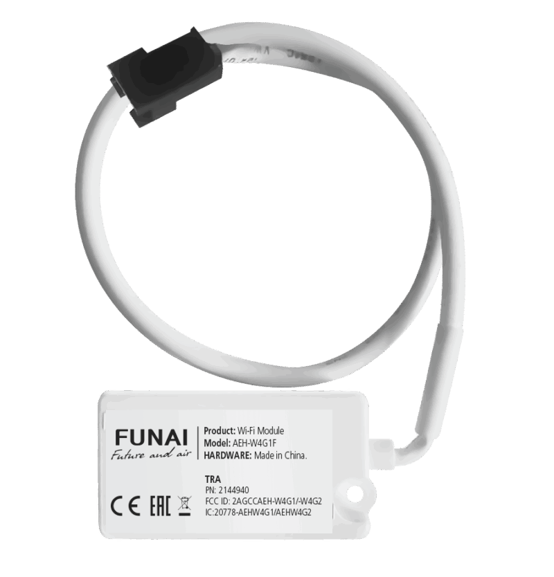 Wi-Fi-модуль FUNAI AEH-W4G1F для сплит-систем SENSEI 2025 (D06), SENSEI Inverter и мульти-сплит систем ORIGAMI AEH-W4G1F